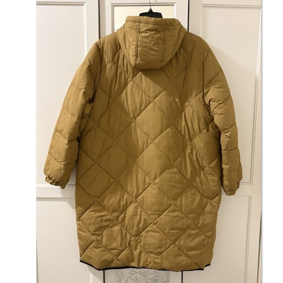 Land’s End Women's Plus Size Insulated Diamond Quilted Maxi Coat - Picture 3 of 7